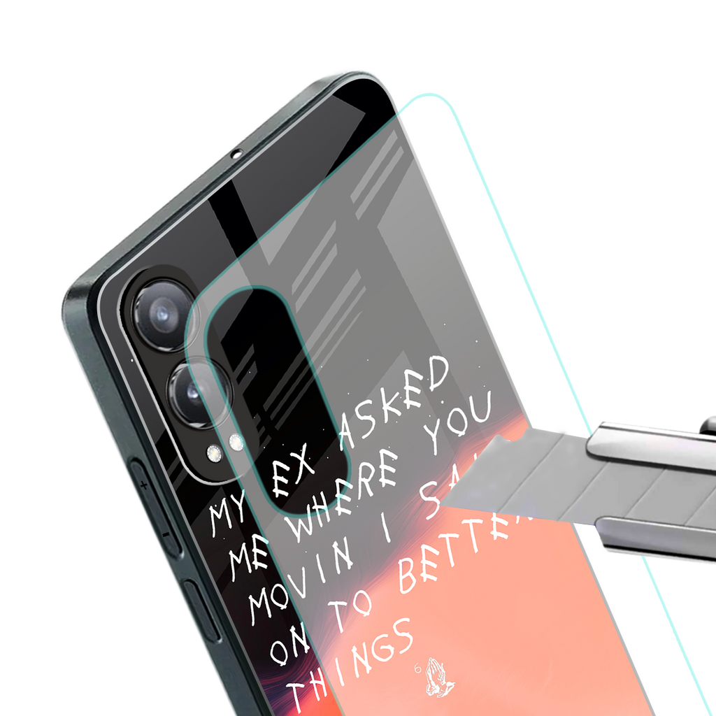 moving on back phone cover | glass case for oneplus nord ce 4 lite