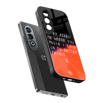 moving on back phone cover | glass case for oneplus nord ce 4
