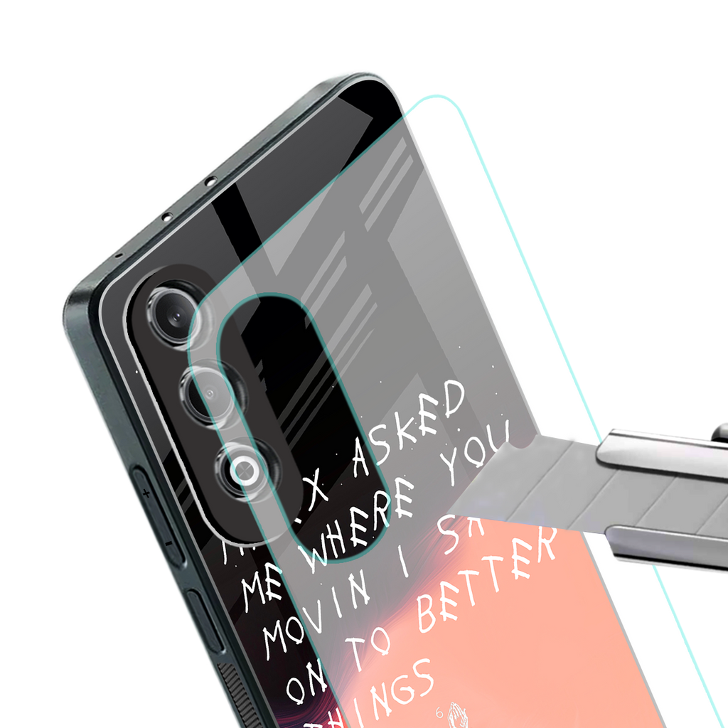 moving on back phone cover | glass case for oneplus nord ce 4