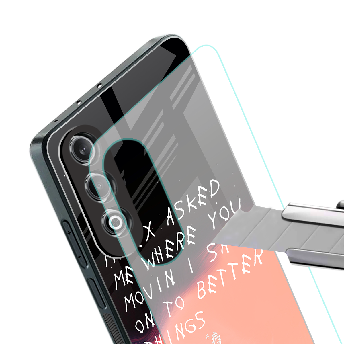 moving on back phone cover | glass case for oneplus nord ce 4