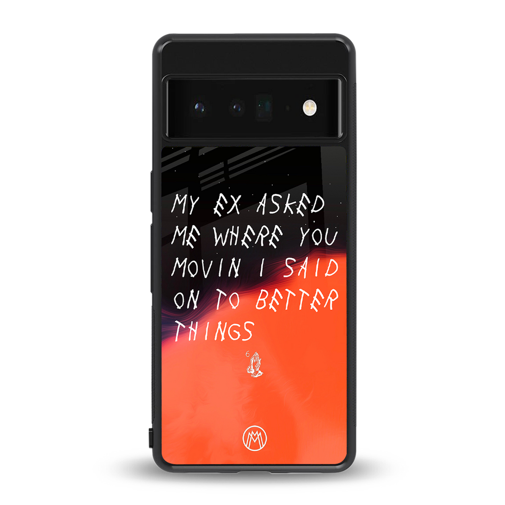 moving on back phone cover | glass case for google pixel 6 pro