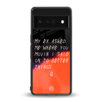 moving on back phone cover | glass case for google pixel 6 pro