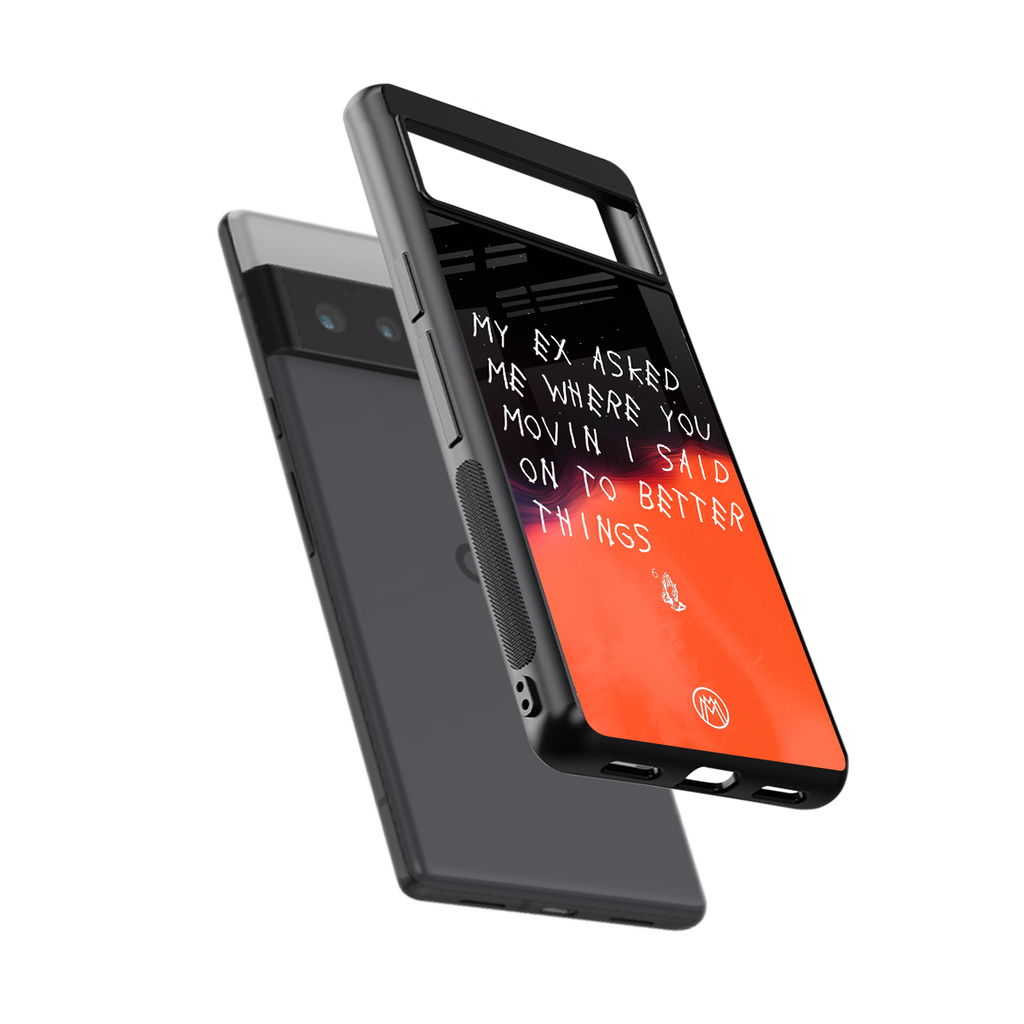 moving on back phone cover | glass case for google pixel 6 pro