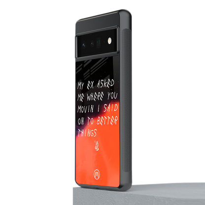 moving on back phone cover | glass case for google pixel 6 pro