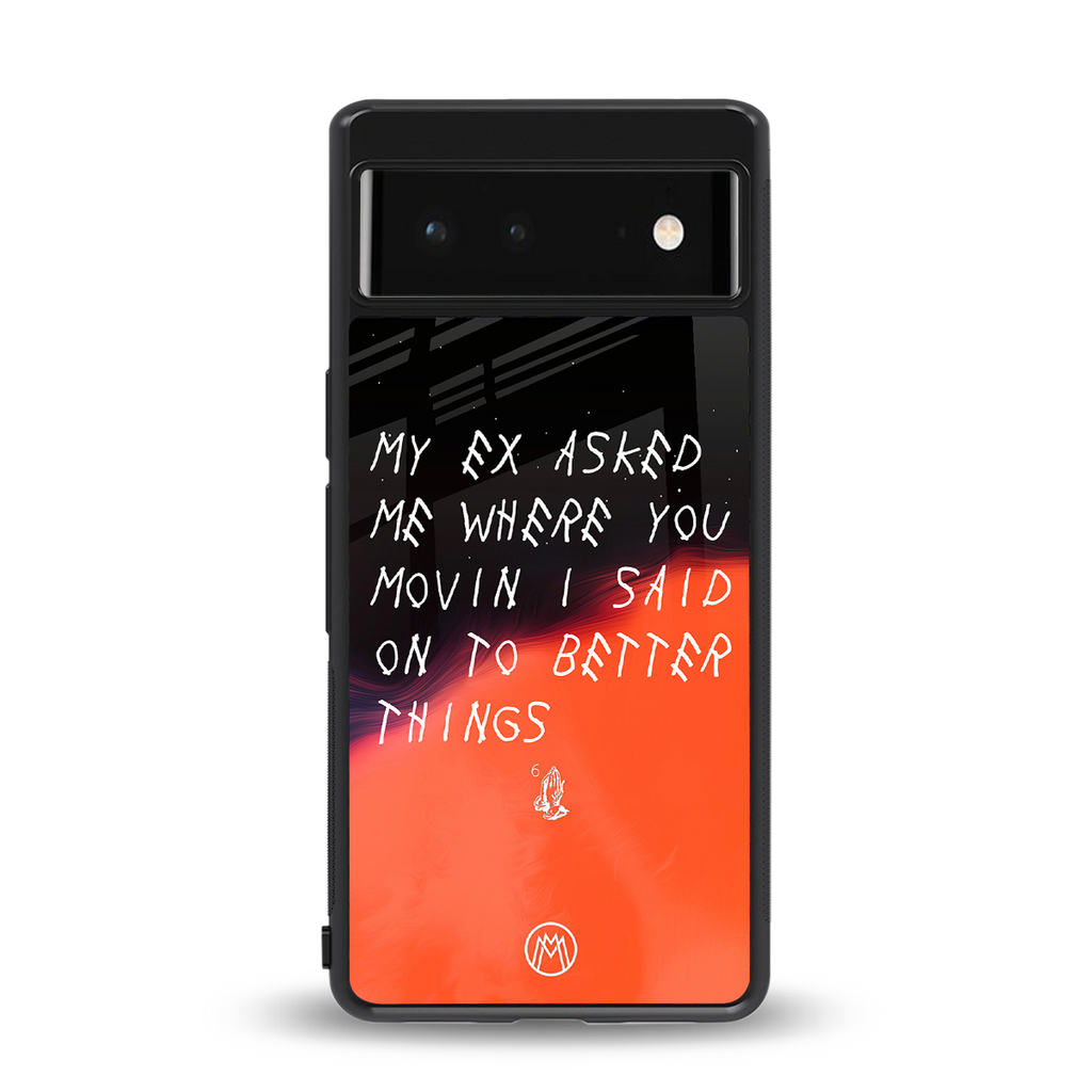 moving on back phone cover | glass case for Google Pixel 6A