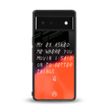 moving on back phone cover | glass case for Google Pixel 6A