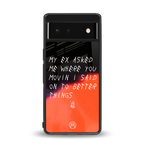 moving on back phone cover | glass case for Google Pixel 6A