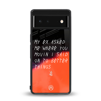 moving on back phone cover | glass case for Google Pixel 6A