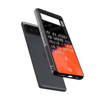 moving on back phone cover | glass case for Google Pixel 6A
