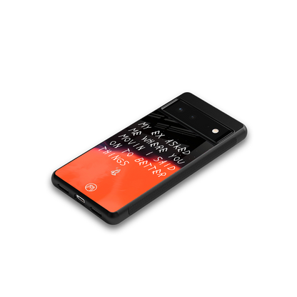 moving on back phone cover | glass case for Google Pixel 6A