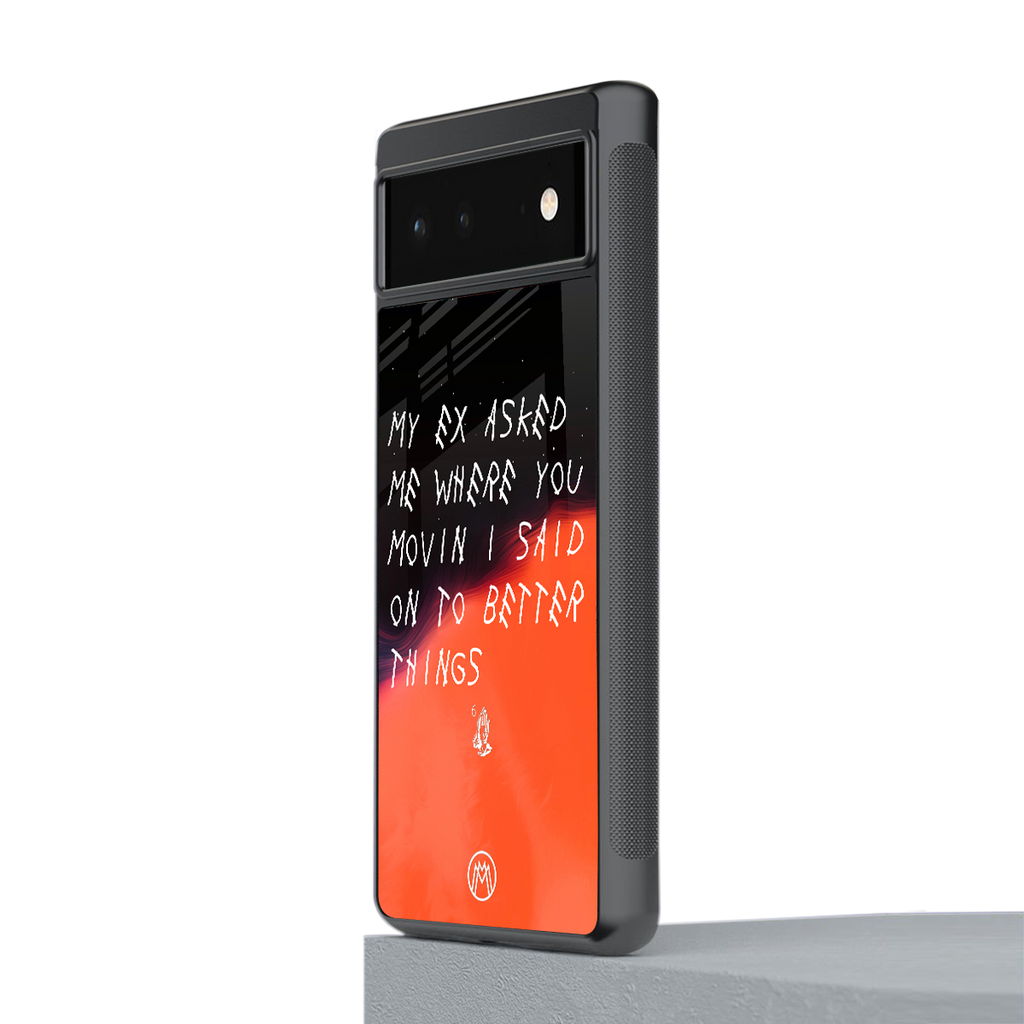 moving on back phone cover | glass case for Google Pixel 6A