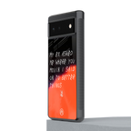 moving on back phone cover | glass case for Google Pixel 6A