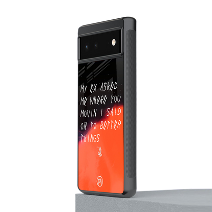 moving on back phone cover | glass case for Google Pixel 6A