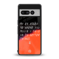 moving on back phone cover | glass case for google pixel 7 pro