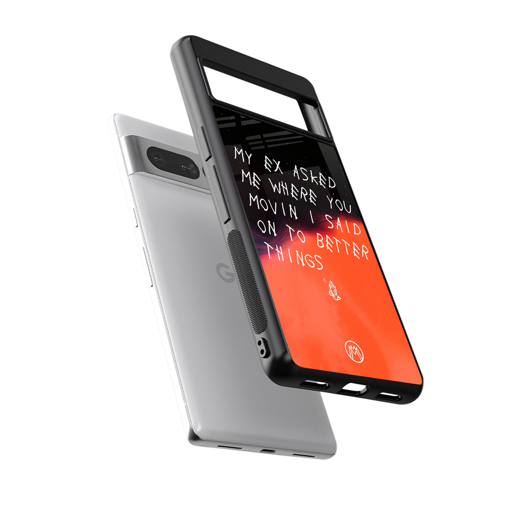 moving on back phone cover | glass case for google pixel 7 pro