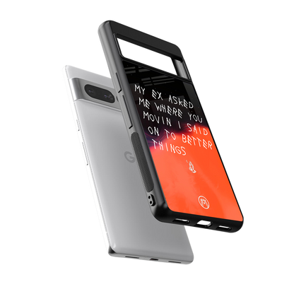 moving on back phone cover | glass case for google pixel 7 pro