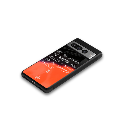 moving on back phone cover | glass case for google pixel 7 pro