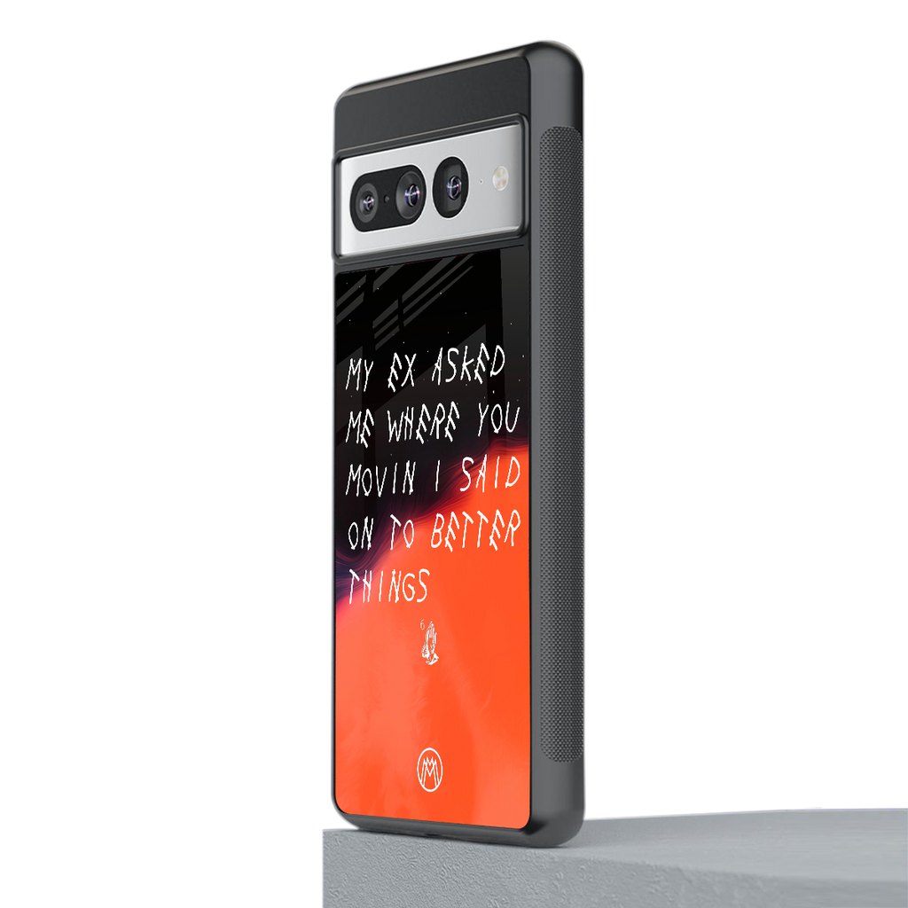 moving on back phone cover | glass case for google pixel 7 pro