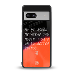 moving on back phone cover | glass case for Google Pixel 7A