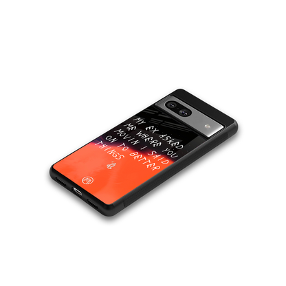 moving on back phone cover | glass case for Google Pixel 7A