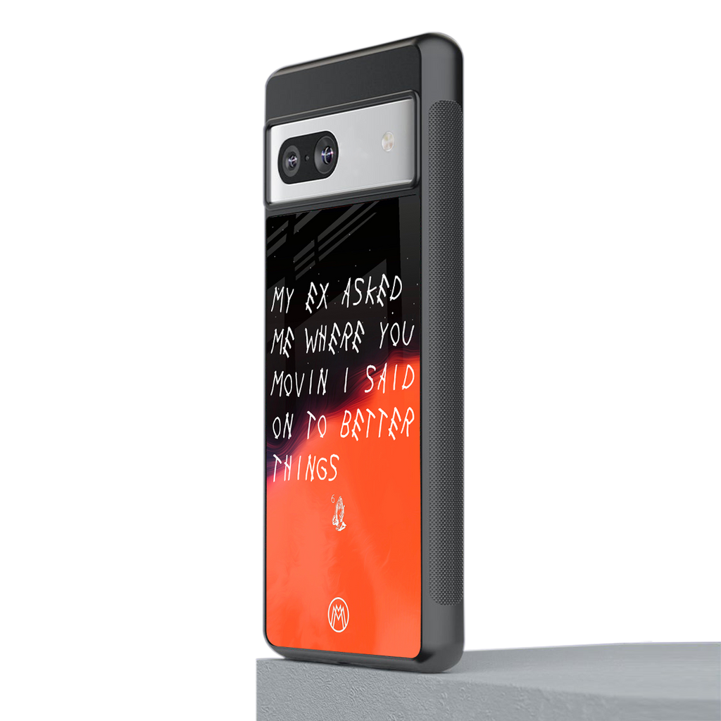 moving on back phone cover | glass case for Google Pixel 7