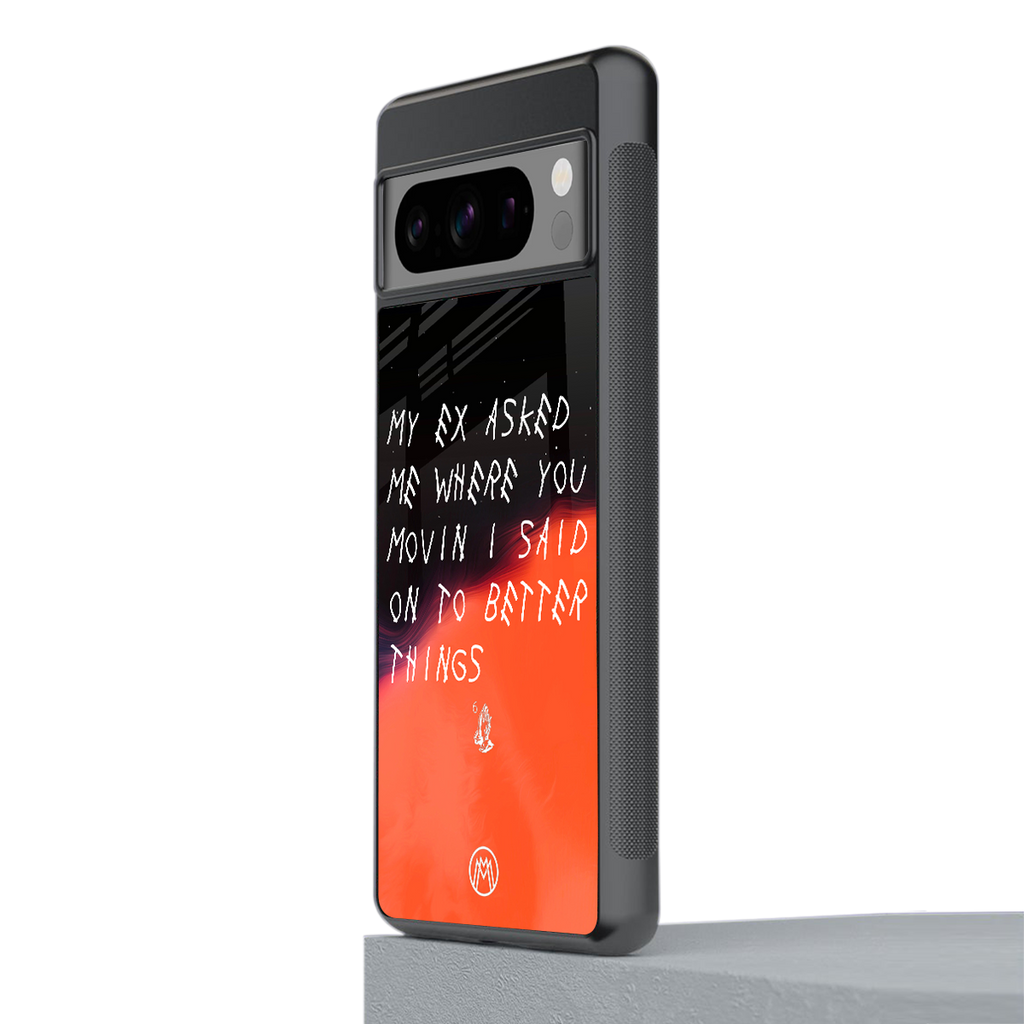 moving on back phone cover | glass case for google pixel 8 pro
