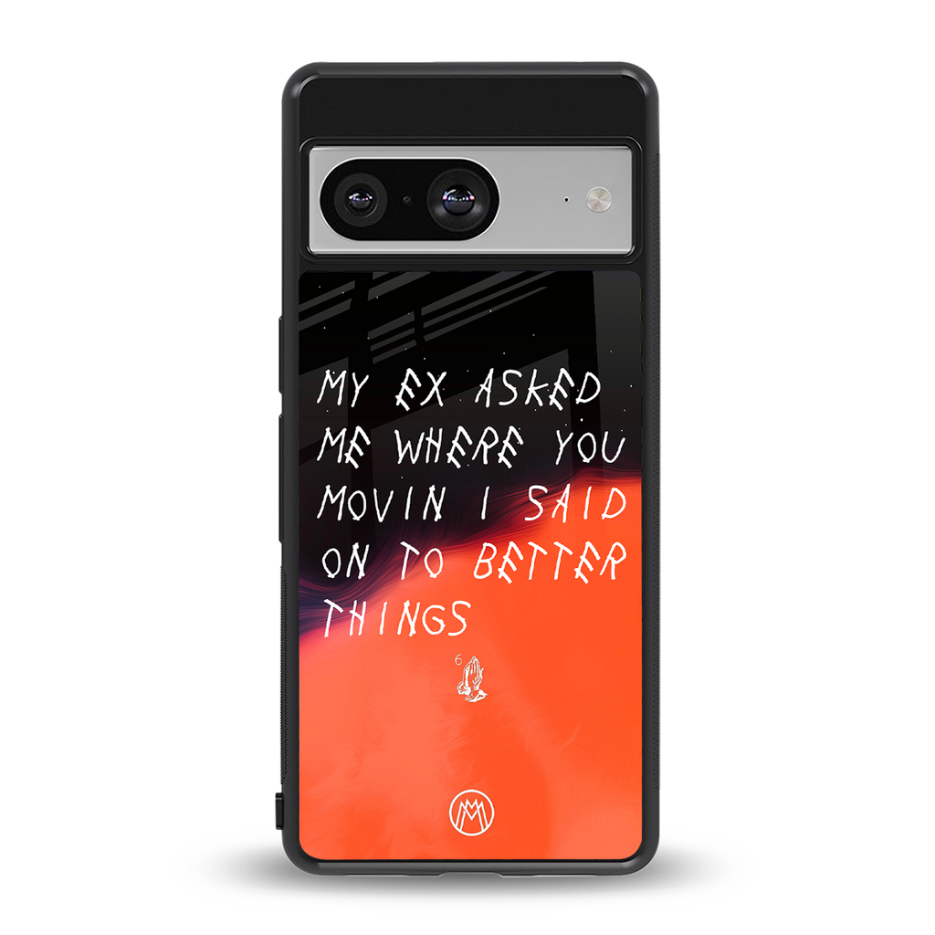 moving on back phone cover | glass case for Google Pixel 8