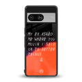 moving on back phone cover | glass case for Google Pixel 8