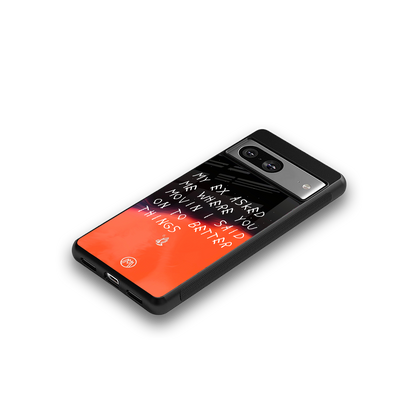 moving on back phone cover | glass case for Google Pixel 8