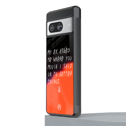 moving on back phone cover | glass case for Google Pixel 8