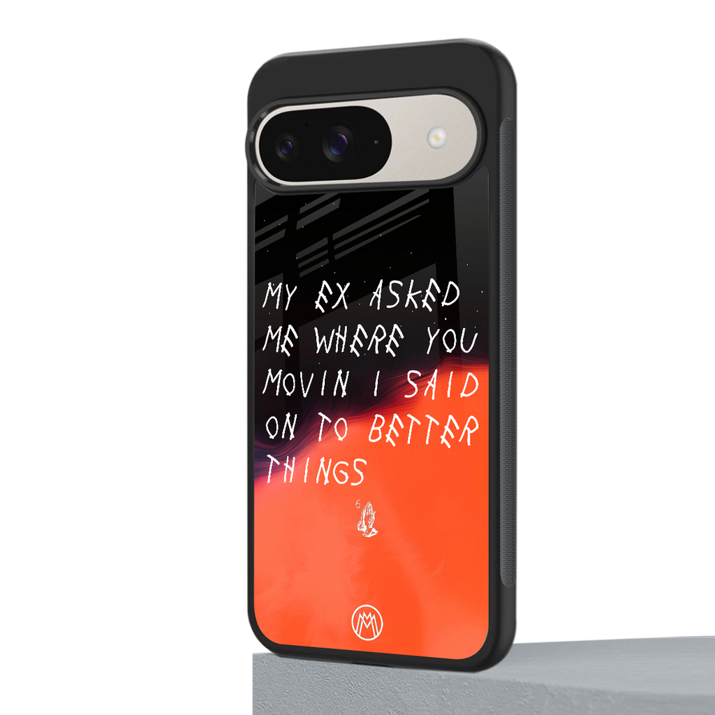 moving on back phone cover | glass case for google pixel 9