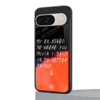 moving on back phone cover | glass case for google pixel 9