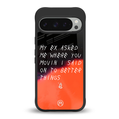 moving on back phone cover | glass case for google pixel 9 pro