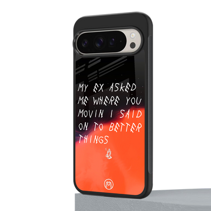 moving on back phone cover | glass case for google pixel 9 pro