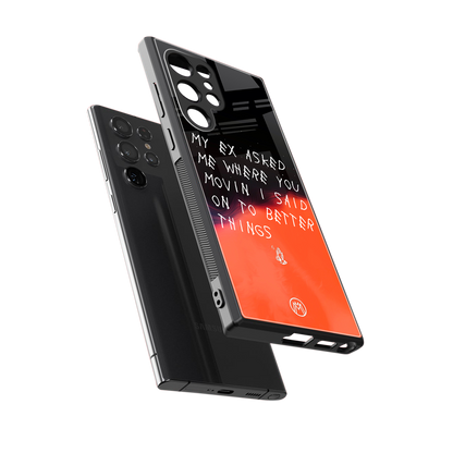moving on back phone cover | glass case for samsung galaxy s24 ultra