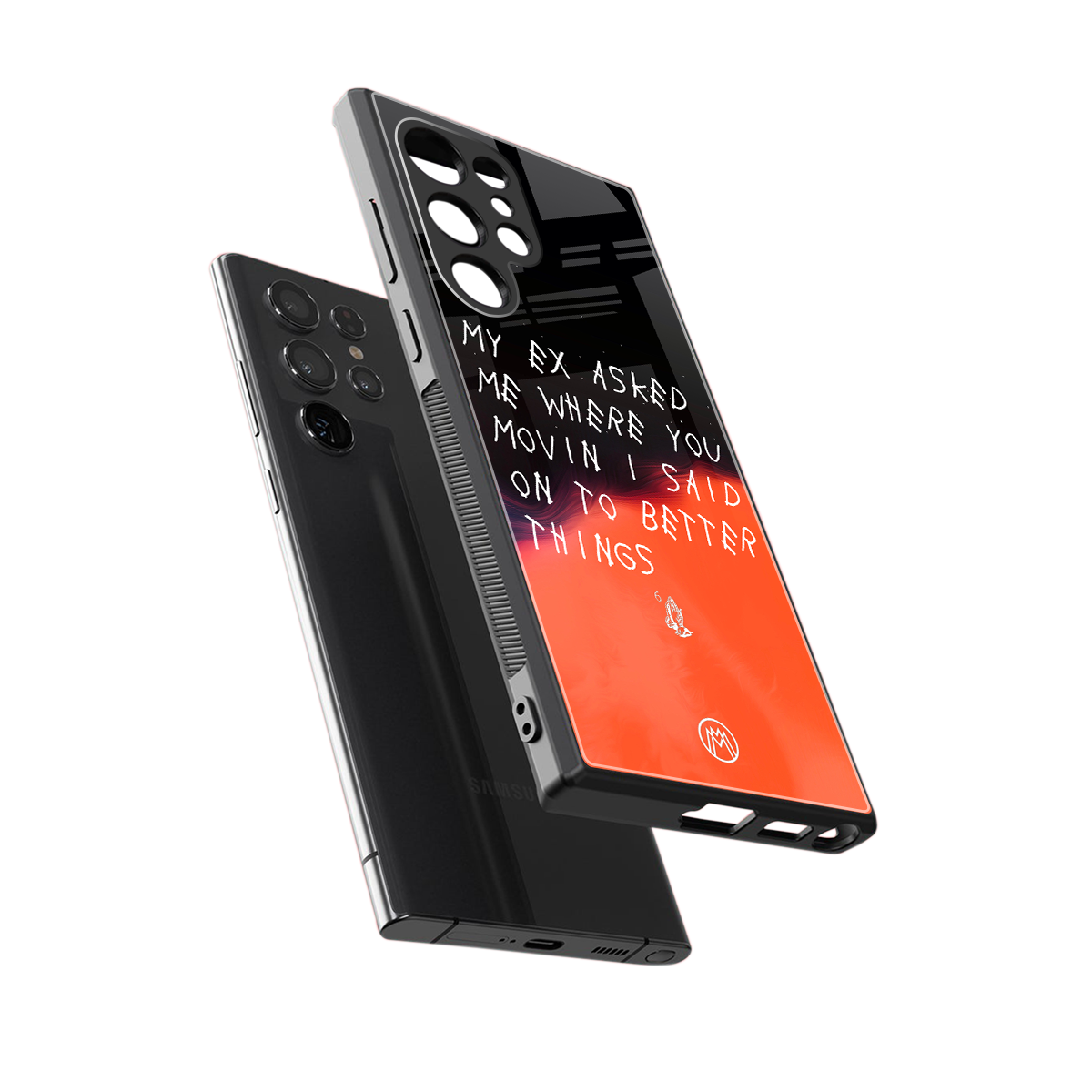 moving on back phone cover | glass case for samsung galaxy s23 ultra