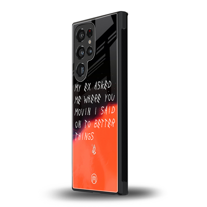 moving on back phone cover | glass case for samsung galaxy s23 ultra