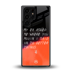 moving on back phone cover | glass case for samsung galaxy s25 ultra