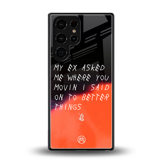 moving on back phone cover | glass case for samsung galaxy s25 ultra