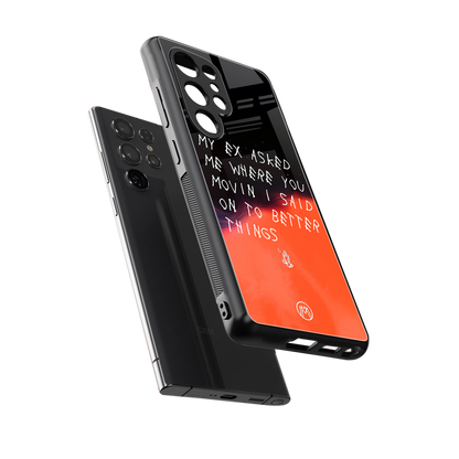 moving on back phone cover | glass case for samsung galaxy s25 ultra
