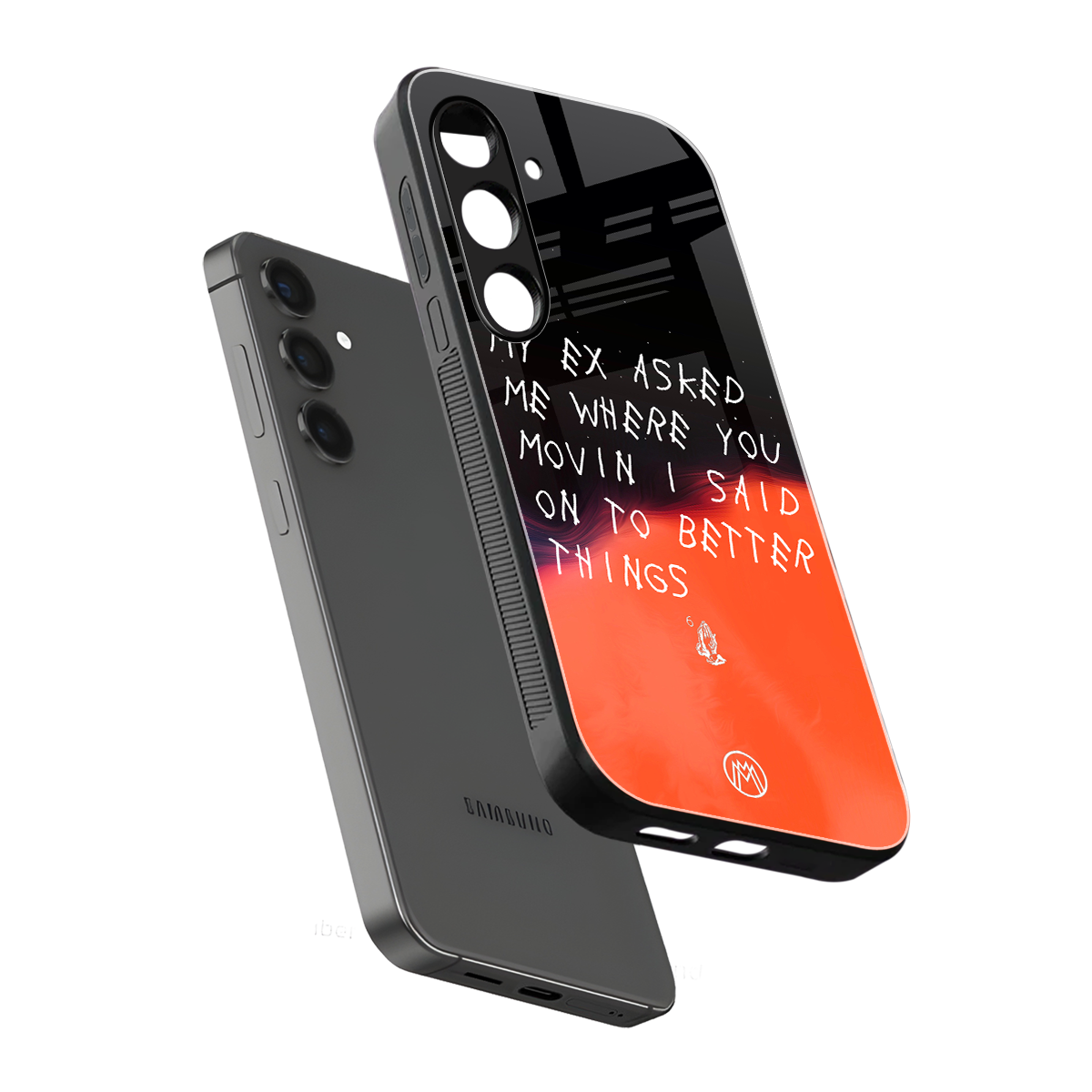 moving on back phone cover | glass case for samsung galaxy s24 plus