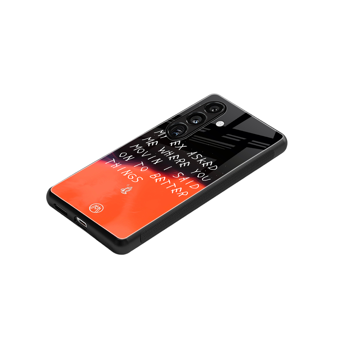 moving on back phone cover | glass case for samsung galaxy s24 plus