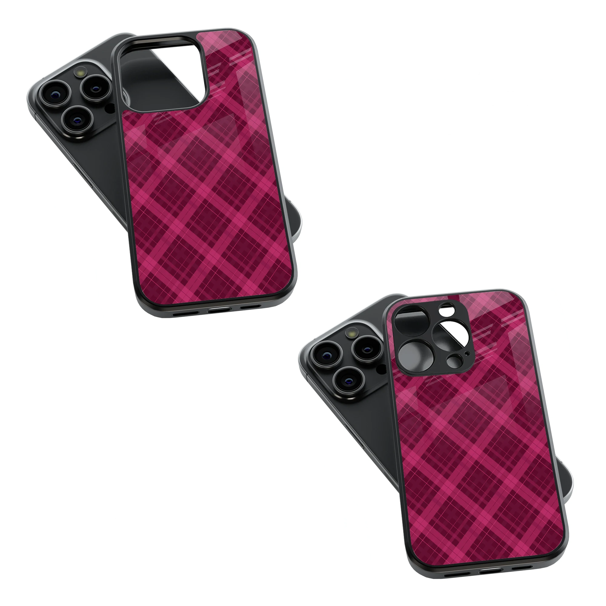 Trendy Glass Back Mobile Case for iPhone, Samsung, Redmi, OnePlus, Google Pixel, Motorola