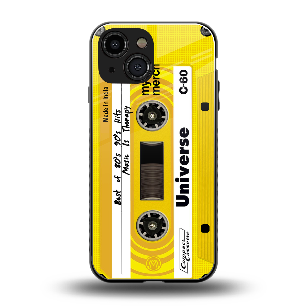 music is therapy back phone cover | glass case for iphone 13 mini