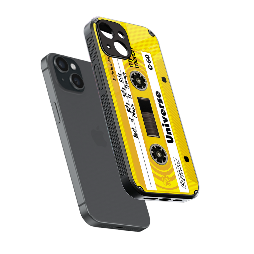 music is therapy back phone cover | glass case for iphone 13 mini