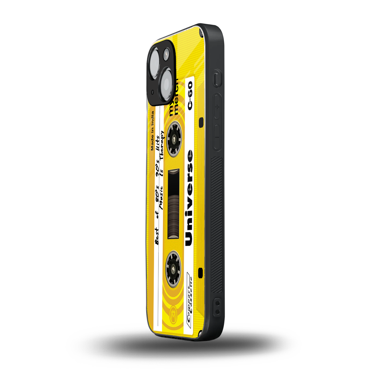 music is therapy back phone cover | glass case for iphone 13 mini