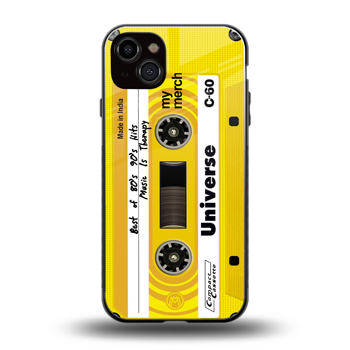 music is therapy back phone cover | glass case for iphone 14 plus