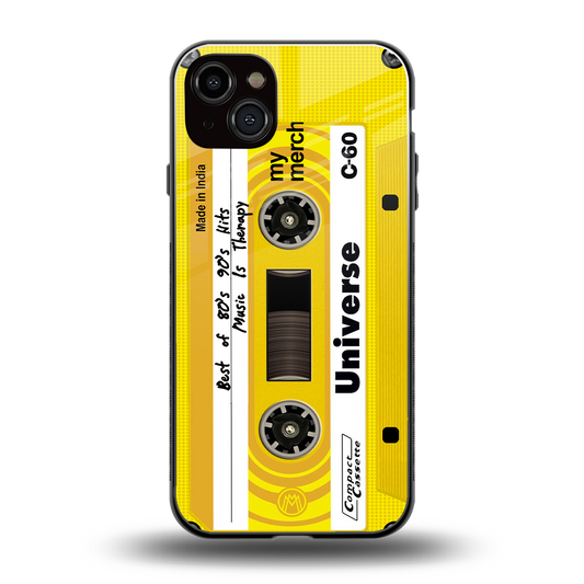 music is therapy back phone cover | glass case for iphone 14 plus