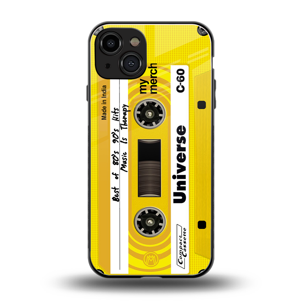 music is therapy back phone cover | glass case for iphone 15