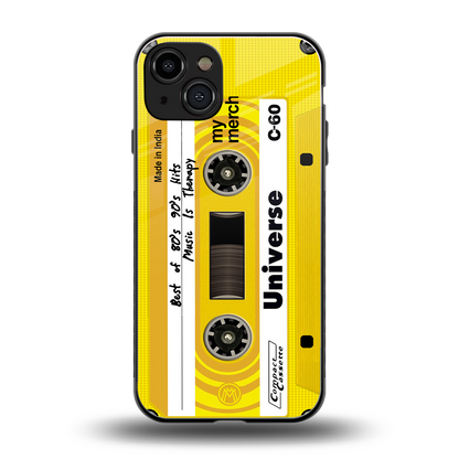 music is therapy back phone cover | glass case for iphone 15